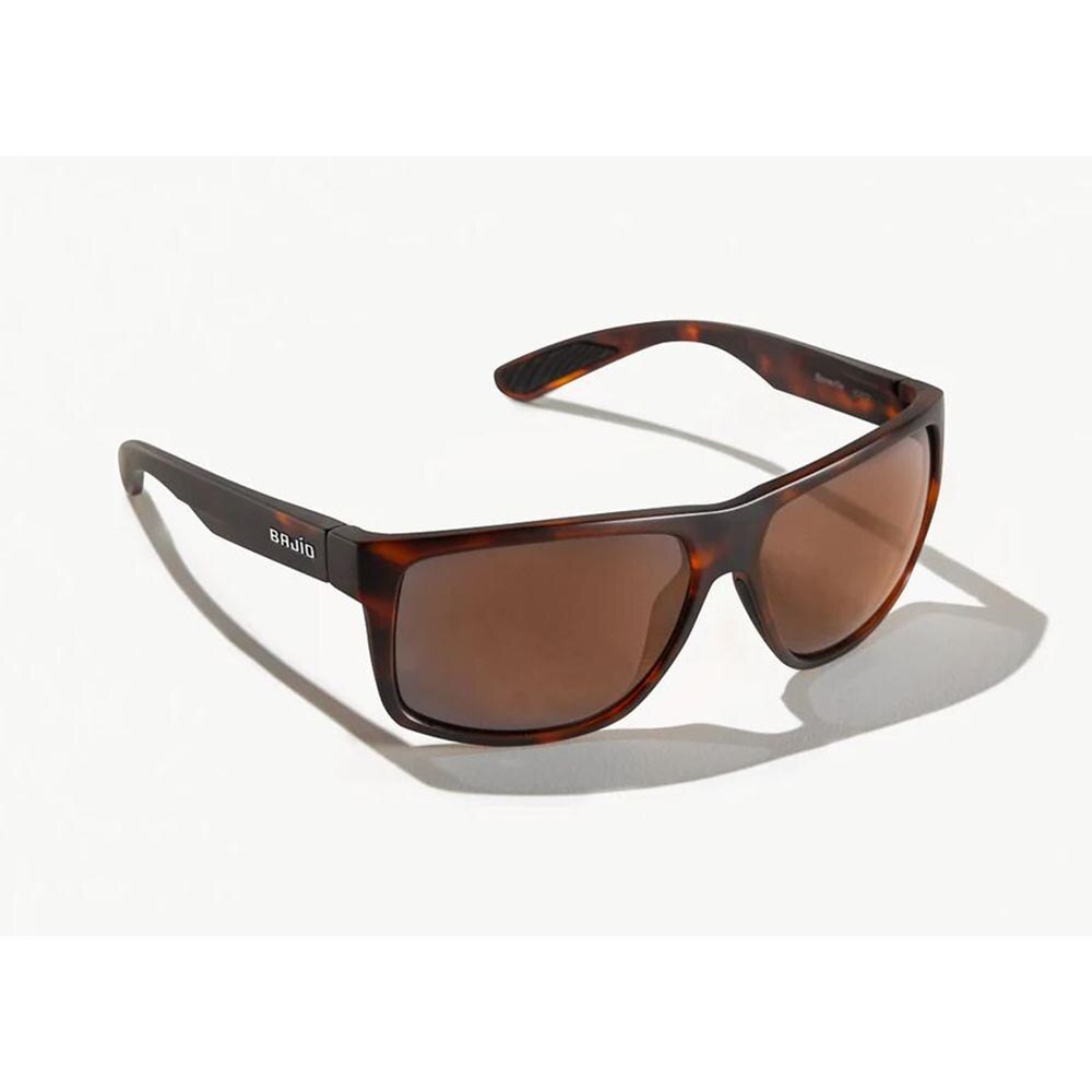 Bajio Boneville Sunglasses Polarized in Dark Tort Matte with Copper Glass